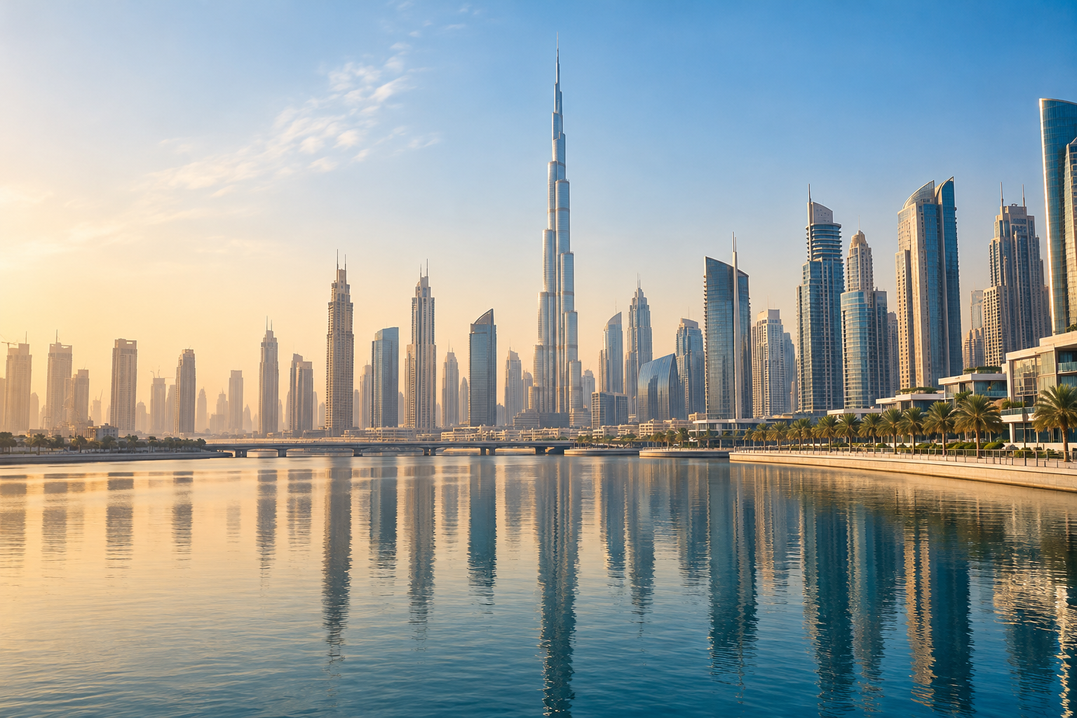 Photorealistic generated illustration of Dubai